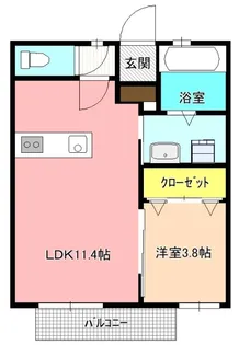メゾンU宮ノ上【2階】の間取り