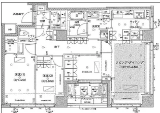 グランスイート広尾【6階】の間取り