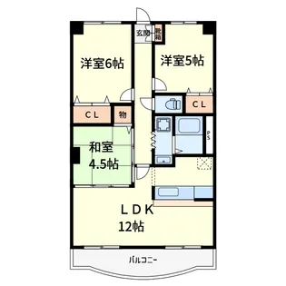 メゾンイーストサイド【2階】の間取り