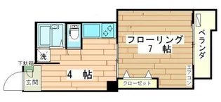 フリーデンカナメ【4階】の間取り