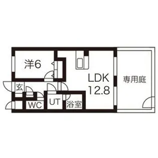 リヴェール月が丘【1階】の間取り