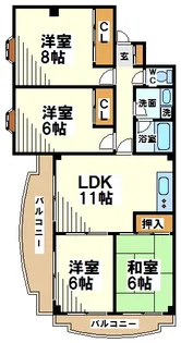 ヒロルミエール【3階】の間取り
