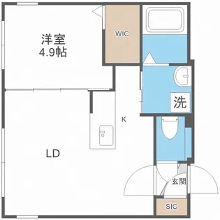 S-FORT月寒【3階】の間取り