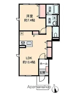 プランドールきざし【1階】の間取り