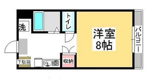 サンライト津島II号館【1階】の間取り