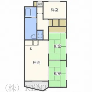 リンダビスタ山の手【3階】の間取り