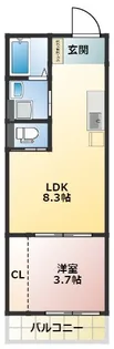 サウスシャルム【3階】の間取り