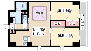 第1関根マンション【7階】の間取り