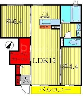 オーガスタ【1階】の間取り