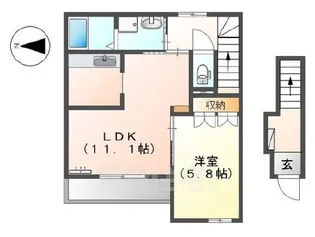 トワイライトヒル・AYA【2階】の間取り