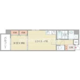 オルフェア上本町VII番館【8階】の間取り