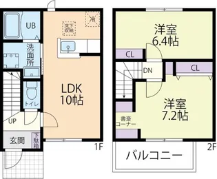 フォーリアテラスIIBの間取り