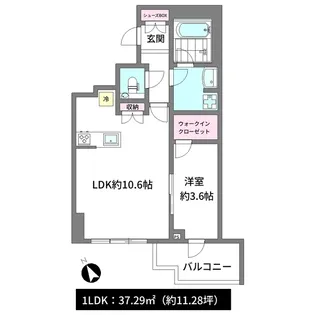 サンウッド吉祥寺フラッツ【5階】の間取り