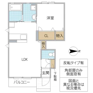 ボナール・ディアコート【1階】の間取り