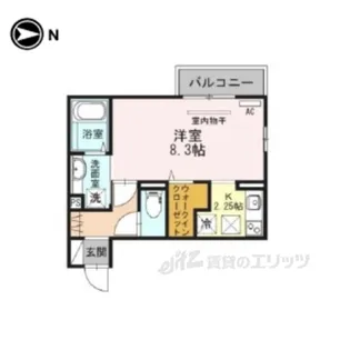プラージュ武庫川B棟【1階】の間取り