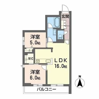 CALME ETOILE【2階】の間取り