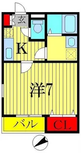 クレフラスト前ヶ崎【2階】の間取り