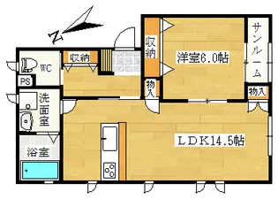 レジェンド ウメバチ【2階】の間取り