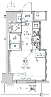 レーヴ・アデル千住新橋【9階】の間取り
