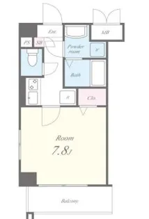 クローネ住吉【4階】の間取り