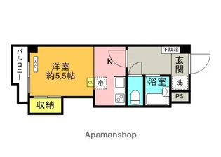 カーサ大島【2階】の間取り