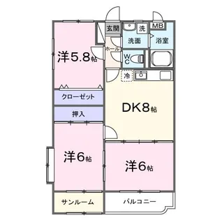 ユーミー堀川【2階】の間取り