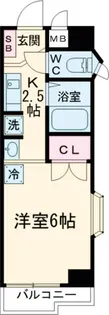 メリス玉川PARTI【3階】の間取り