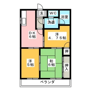 グリーンビレッジ【2階】の間取り