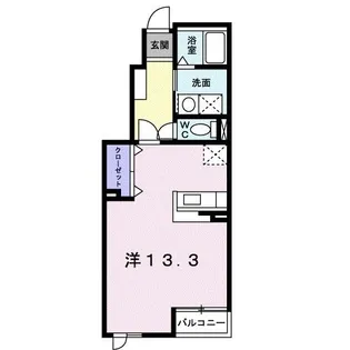 ホークフェザー17【1階】の間取り