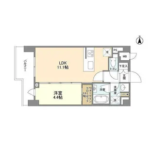 コンフォリア桜上水【8階】の間取り