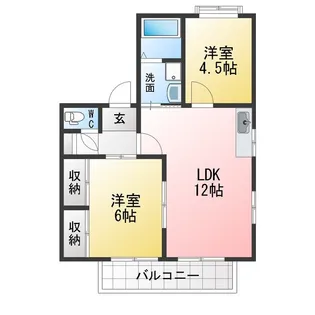 アートル・アラタ【1階】の間取り