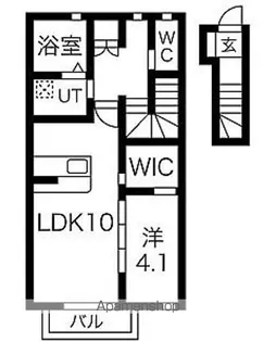 ノースヒルズ【2階】の間取り