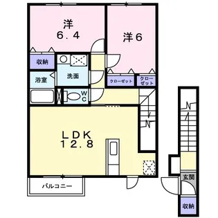 キルシェ青葉I【2階】の間取り