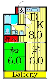 エスポワール篠崎3【4階】の間取り