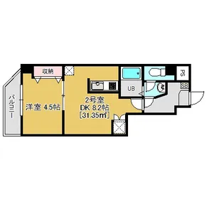 La Vita【8階】の間取り