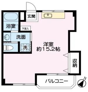 大光ハイツ【3階】の間取り
