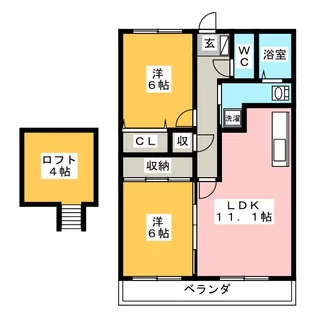 F・BLOOM I【4階】の間取り
