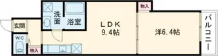 クレアール芝辻町【1階】の間取り