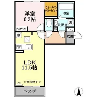 シェリーナ【1階】の間取り