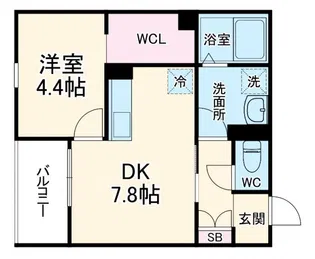 プライムシールド寺崎【1階】の間取り