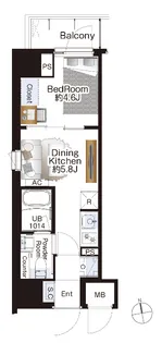AIFLAT高円寺【7階】の間取り