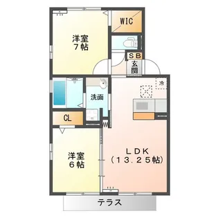フルラージュ A【2階】の間取り