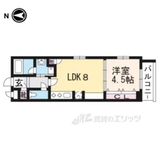 ベラジオ堀川今出川2【4階】の間取り