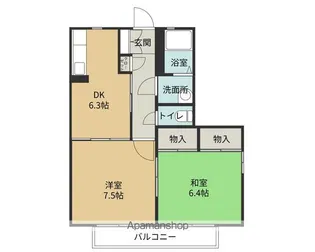 レ ミルフォイユA【1階】の間取り