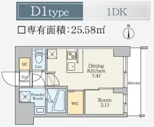 クレストコート東日暮里【3階】の間取り