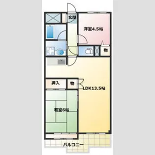 クレストみずほ台【4階】の間取り