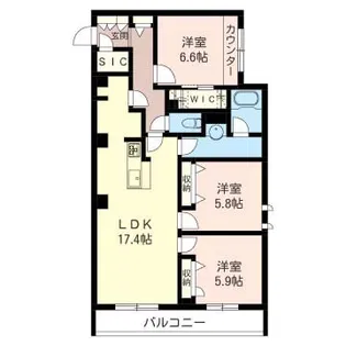 メゾン ド ノワール【2階】の間取り