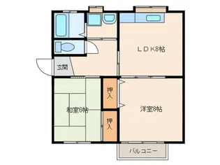 カミオン15【2階】の間取り