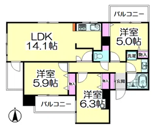 さくらマンション【4階】の間取り