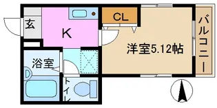 ベル・ウッド 鴨居【2階】の間取り